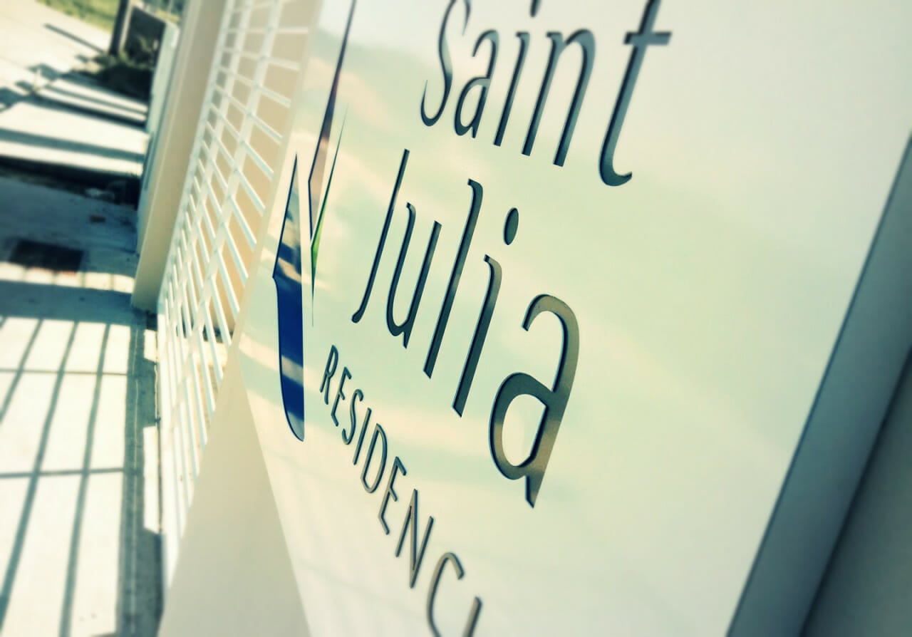 Letreiro Saint Julia dRG Soluções Comunicação Visual